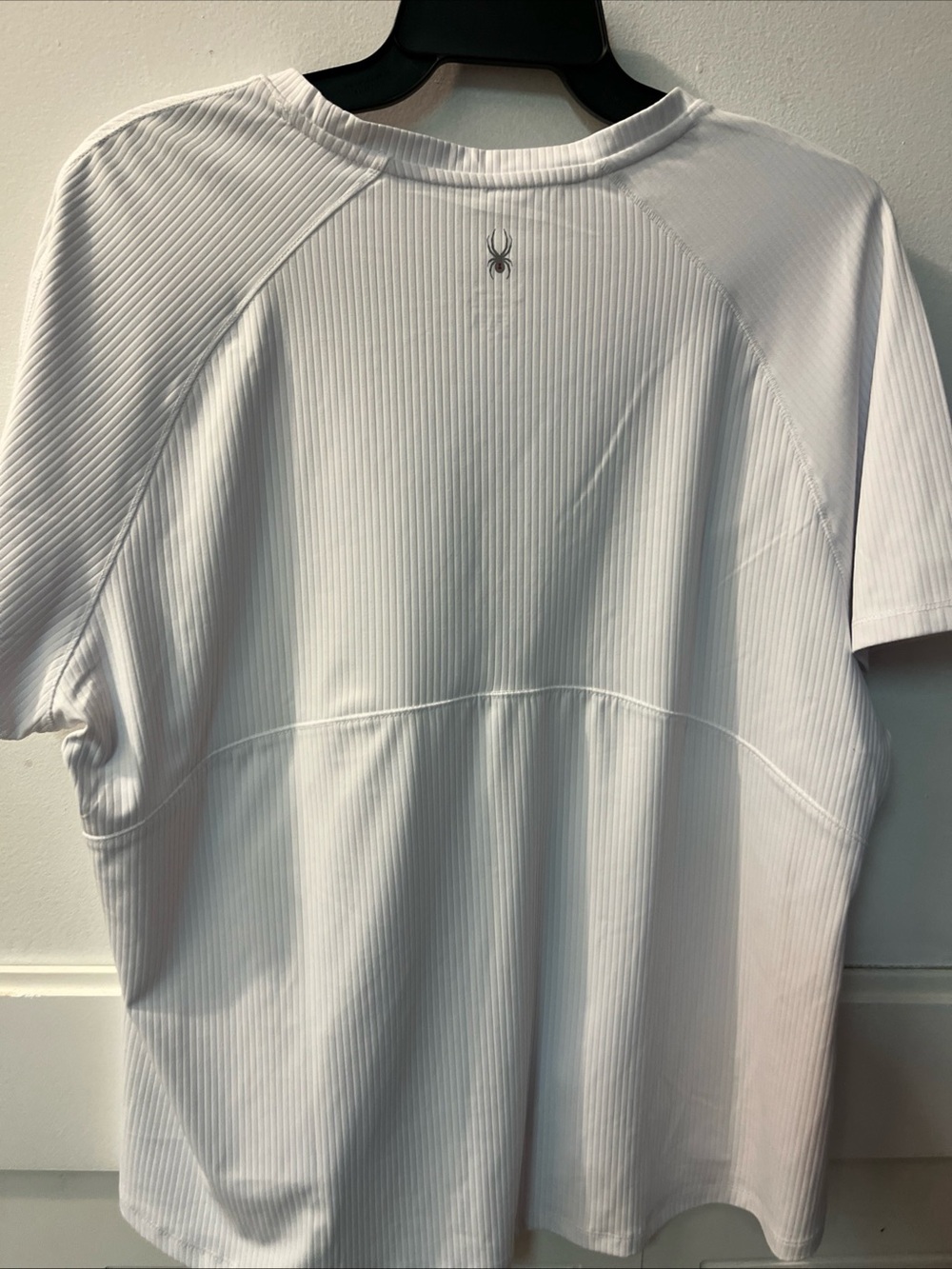 Spyder White Ribbed Performance Tee - XXL - Picture 10 of 10